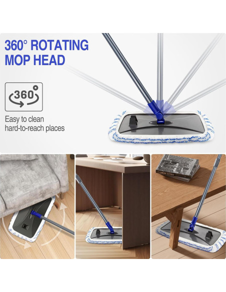 Mop Industrial MASTERTOP Microfibra 126 cm con 5 Recambios Mop Industrial MASTERTOP Microfibra 126 cm con 5 Recambios