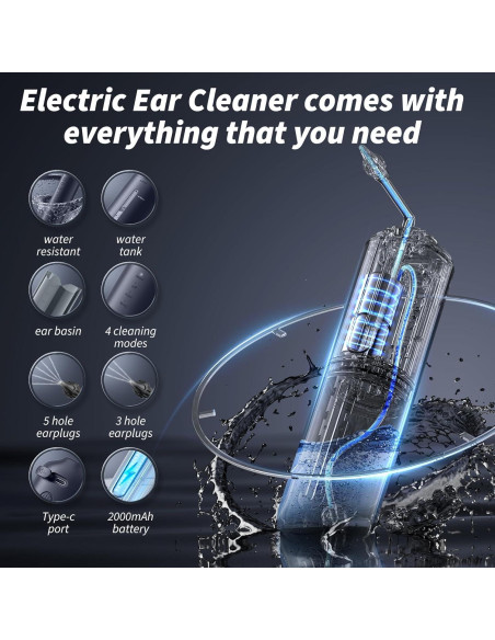 Limpiador de Oídos Eléctrico WEUANY W602 - Kit de Irrigación Limpiador de Oídos Eléctrico WEUANY W602 - Kit de Irrigación