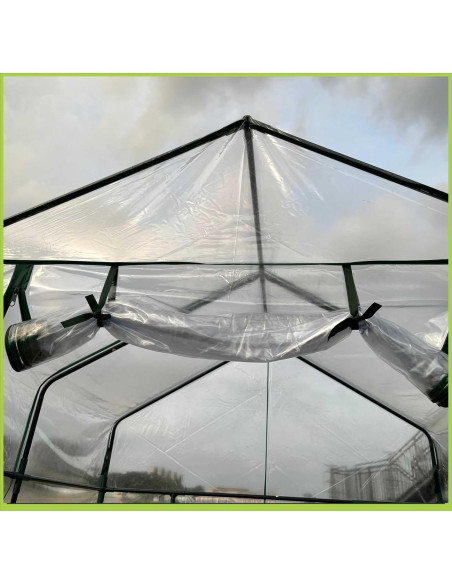 Invernadero Portátil Florencia 145x145x196 cm 12 Estantes Invernadero Portátil Florencia 145x145x196 cm 12 Estantes
