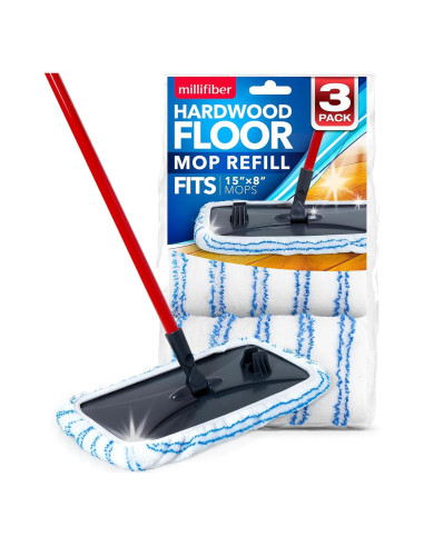 Repuestos de Mopa Microfibra Millifiber 38x20 cm Paquete 3