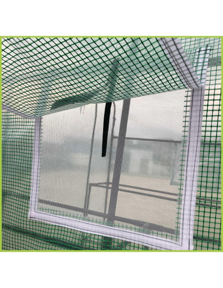 Invernadero Portátil Florencia 145x145x196 cm 12 Estantes Invernadero Portátil Florencia 145x145x196 cm 12 Estantes