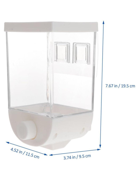 Dispensador de Cereal DOITOOL 1000ml Colgante Blanco Dispensador de Cereal DOITOOL 1000ml Colgante Blanco