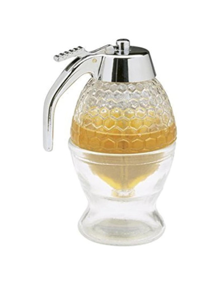 Dispensador de Miel Norpro 8oz Vidrio Colmena Dispensador de Miel Norpro 8oz Vidrio Colmena