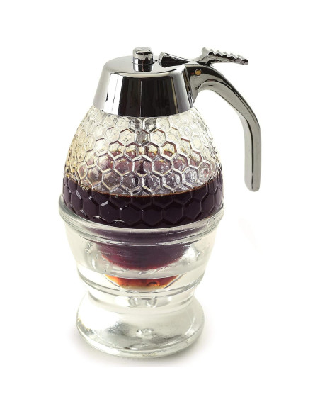 Dispensador de Miel Norpro 8oz Vidrio Colmena Dispensador de Miel Norpro 8oz Vidrio Colmena