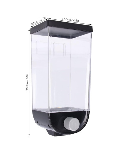 Dispensador de Alimentos Secos Kuuleyn 1.5L Montado en Pared
