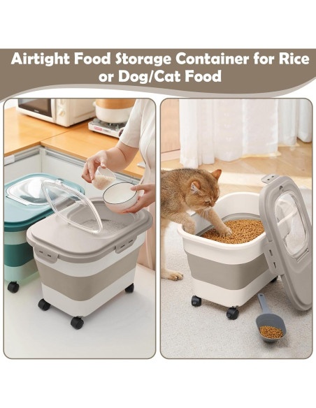 Contenedor de Almacenamiento de Alimentos SSAWcasa 20 lbs Contenedor de Almacenamiento de Alimentos SSAWcasa 20 lbs