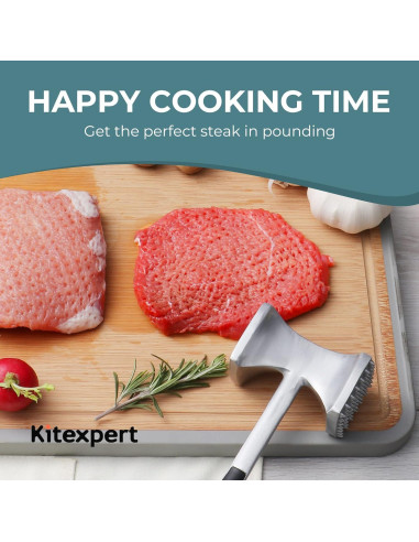 Martillo Aplanador de Carne KITEXPERT Doble Cara 23.88 cm