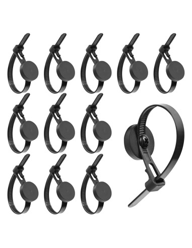 Paquete de 12 Clips Magnéticos para Organizar Cables