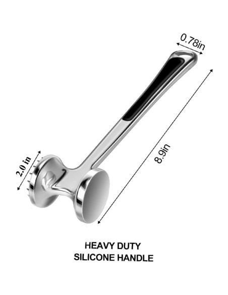 Martillo Aplanador de Carne AOWOTO Doble Lado 22,61 cm Martillo Aplanador de Carne AOWOTO Doble Lado 22,61 cm