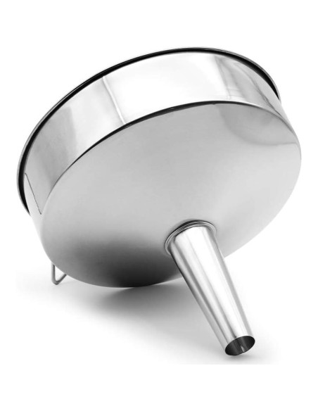 Embudo Grande HOXHA Acero Inoxidable 20,07 cm con Colador Embudo Grande HOXHA Acero Inoxidable 20,07 cm con Colador