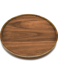 Organizador giratorio de madera de acacia AUAM 25,4 cm 2