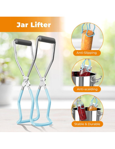 Kit de Conservas Pisol 7 Piezas con Estante Acero Inoxidable