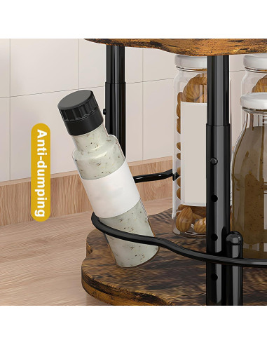 Organizador de especias Yolispa Lazy Susan 2 niveles 20-26 cm