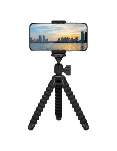 Soporte de trípode flexible ZTON para celular hasta 9.65 cm