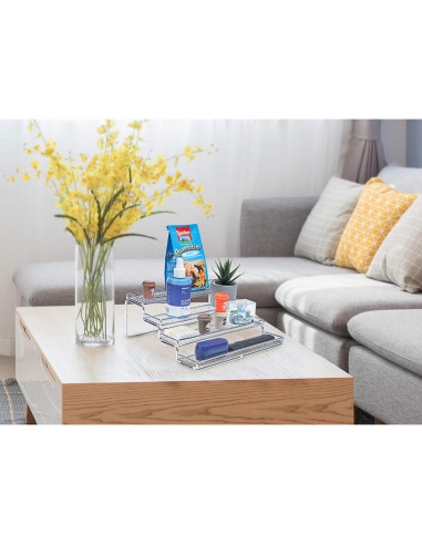 Organizador de Especias 4 Niveles MEIQIHOME Metal Cromo