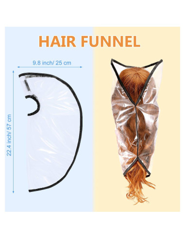 Embudo para Lavado de Cabello Blulu - 3 Piezas para Enjuague Vertical
