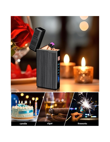 Encendedor Eléctrico Recargable USB ULMCULM Doble Arco Encendedor Eléctrico Recargable USB ULMCULM Doble Arco
