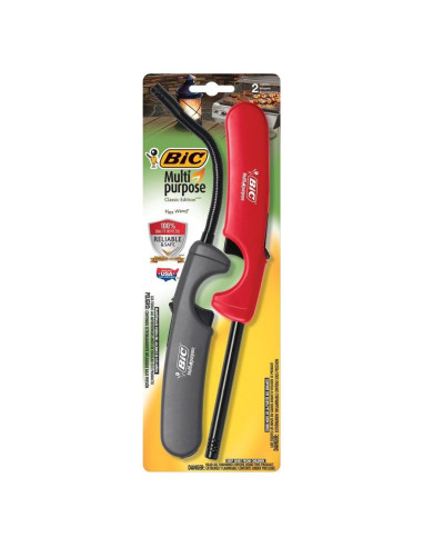 Encendedor BIC Multiusos Clásico 2 Piezas Varilla Flexible