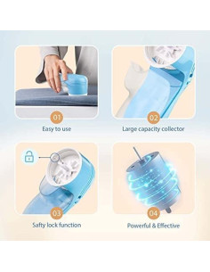 Afeitadora de tela eléctrica 3 cuchillas recargable USB 2