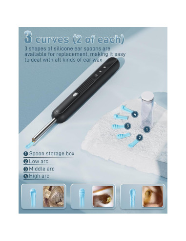 Kit de limpieza de cerumen Loyker con cámara 1080P