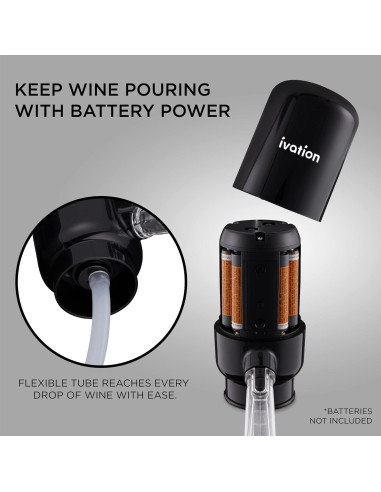 Aerador y dispensador de vino Ivation eléctrico 0.38 kg