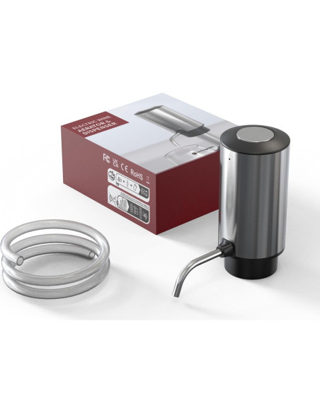 Aerador de Vino Eléctrico Unicherry Recargable Acero Inoxidable Aerador de Vino Eléctrico Unicherry Recargable Acero Inoxidable