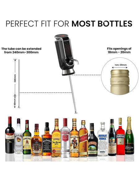 Dispensador de Vino 3 en 1 Pouré - Aerador y Tapón Vacío Dispensador de Vino 3 en 1 Pouré - Aerador y Tapón Vacío