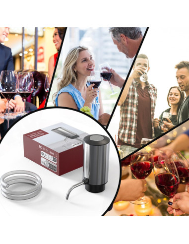 Dispensador de Vino Eléctrico RopeTon KD-8 Acero Inoxidable
