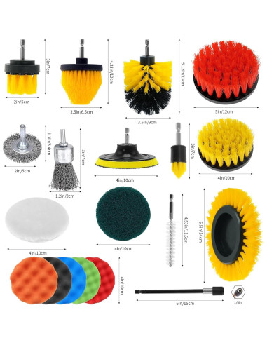 Juego de 48 Accesorios de Limpieza ETOUPA para Taladro