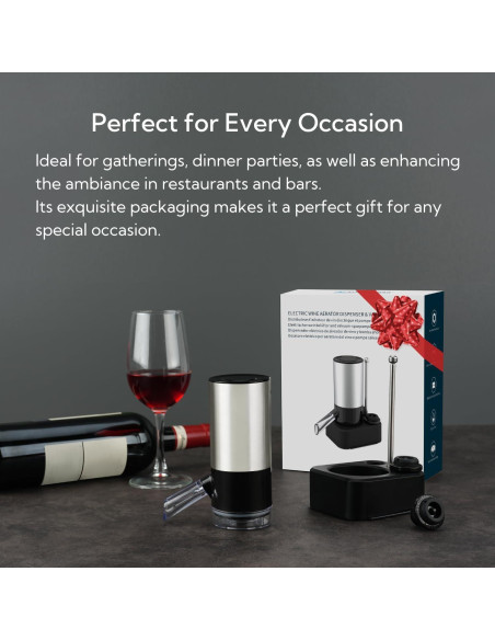Dispensador de Vino Eléctrico KITCHENDAO con Bomba 2 en 1 Dispensador de Vino Eléctrico KITCHENDAO con Bomba 2 en 1