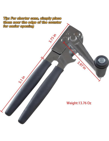 Abrelatas Manual VWMYQ de Acero Inoxidable Ergonomico 0.39kg