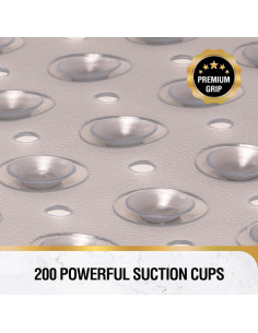 Alfombrilla de Baño Antideslizante HITSLAM 101,6x40,6 cm Gris 2