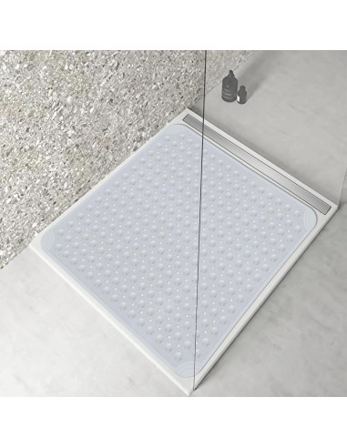 Mat de Ducha Antideslizante OTHWAY 80x80 cm Gris Claro