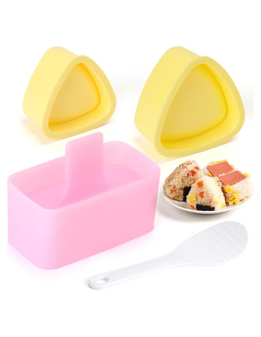 Kit de Molde para Sushi Onigiri Serqd - 3 Moldes y Cuchara
