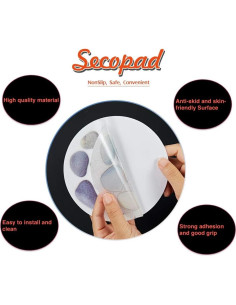 Pegatinas Antideslizantes Secopad para Baño 10 Piezas 15 cm 2