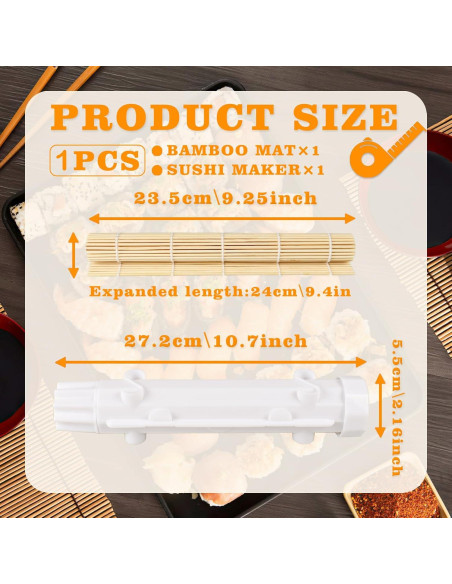 Máquina para Hacer Sushi Bazooka Blanco - Kit de Rodillo Máquina para Hacer Sushi Bazooka Blanco - Kit de Rodillo