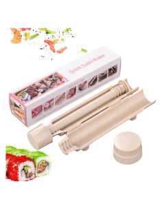 Fabricante de Sushi FrZslpka Bazooka Antiadherente Beige