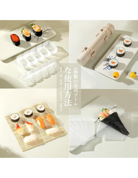 Kit de Sushi Delamu 20 en 1 con Accesorios Premium Kit de Sushi Delamu 20 en 1 con Accesorios Premium