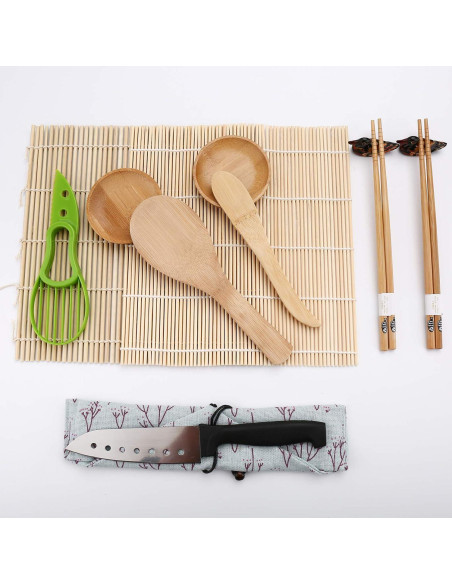 Kit de Hacer Sushi Luney - 18 Piezas, Completo y Fácil de Usar Kit de Hacer Sushi Luney - 18 Piezas, Completo y Fácil de Usar