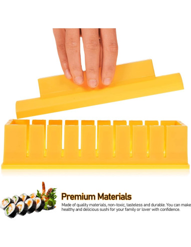 Kit de Hacer Sushi Hemoton 4 Piezas con Palillos