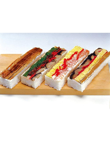 Molde de Sushi Japonés JapanBargain Oshizushi Hako 5 Cortes