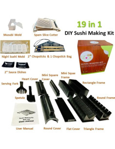 Kit de Hacer Sushi LOVE CHORE 19 Piezas Molde Corazón 2