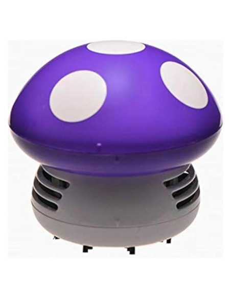 Aspiradora de Mesa Mini Aliotech Hongo Morado 95x95x90mm Aspiradora de Mesa Mini Aliotech Hongo Morado 95x95x90mm