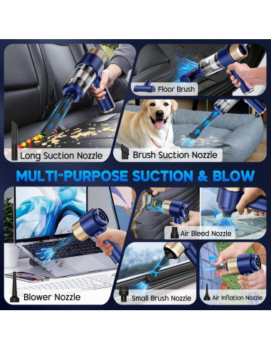 Aspiradora de Mano JONYJ LT-135 Inalámbrica 16000Pa 120W