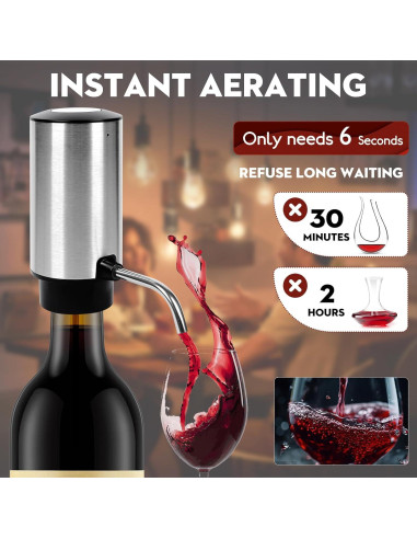 Acelerador de Vino Eléctrico Timilon con Tubo Ajustable 363g