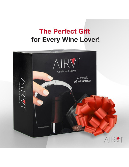 Dispensador de Vino Automático AirVi Plata - Sin Derrames Dispensador de Vino Automático AirVi Plata - Sin Derrames