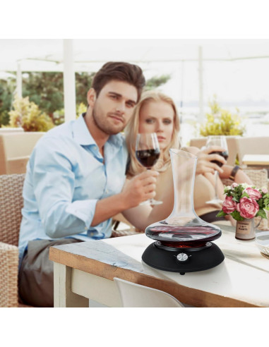 Juego de Decantador de Vino Youyah con Base Eléctrica 750ml