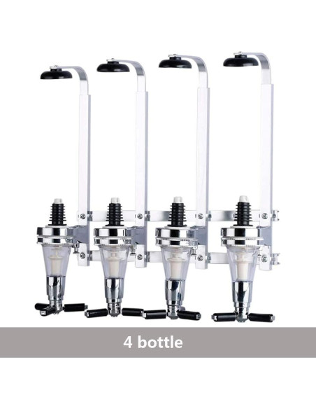 Dispensador de Licor de Pared HAPYFMSHI 4 Botellas 30ml Dispensador de Licor de Pared HAPYFMSHI 4 Botellas 30ml