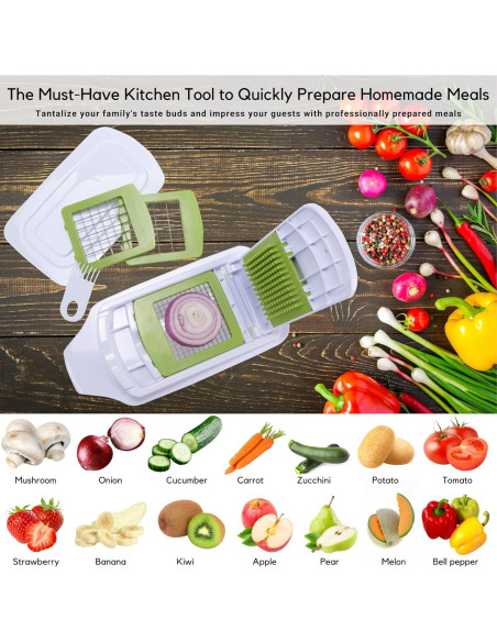 Picador de Alimentos Brieftons QuickPush 8 Tazas Acero Inoxidable Picador de Alimentos Brieftons QuickPush 8 Tazas Acero Inoxidable