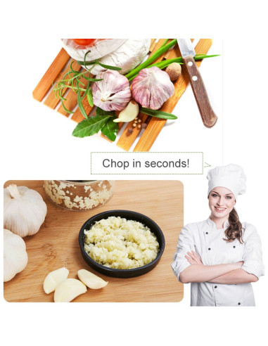 Picador de Verduras KAYCROWN Premium Acero Inoxidable Negro